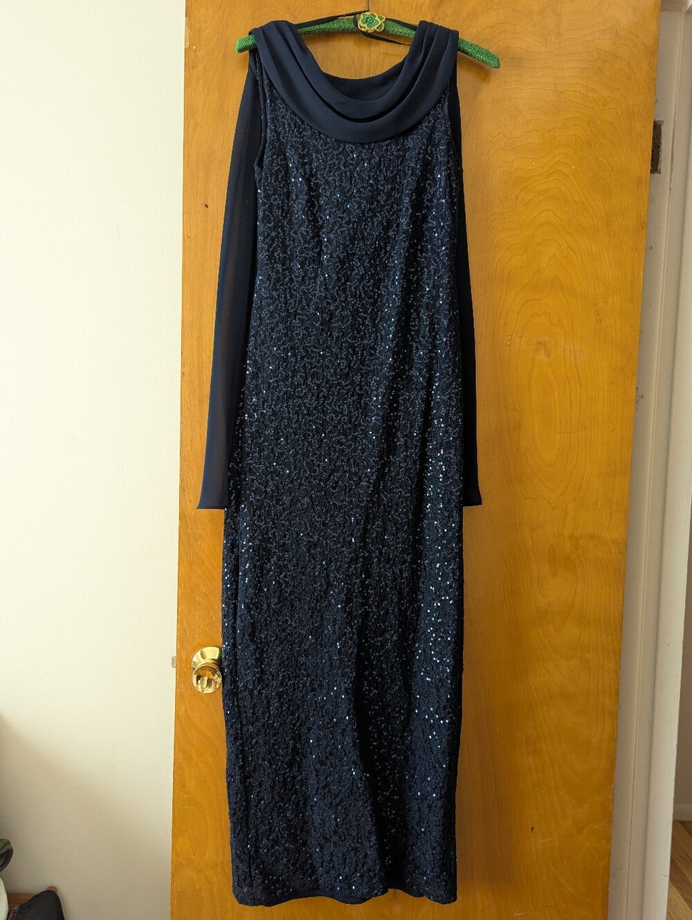 Full Length Shimmery Sheath Dress